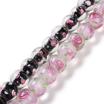Handmade Lampwork Beads Strands LAMP-K027-05-1