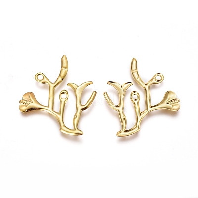 Electroplated Iron Pendants X-IFIN-I030-04G-1