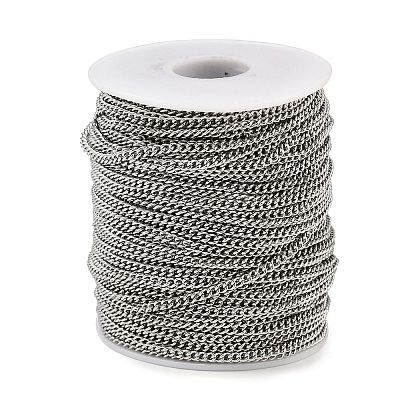 Tarnish Resistant 304 Stainless Steel Curb Chains CHS-R008-05-50m-1