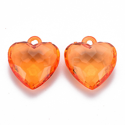 Transparent Acrylic Pendants TACR-T024-03B-921-1