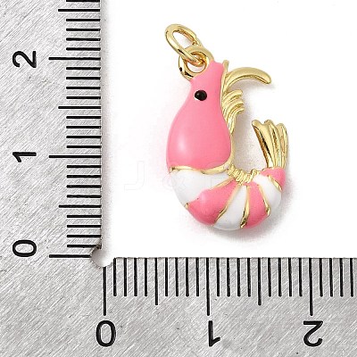 Brass Enamel Pendants KK-H092-07G-03-1