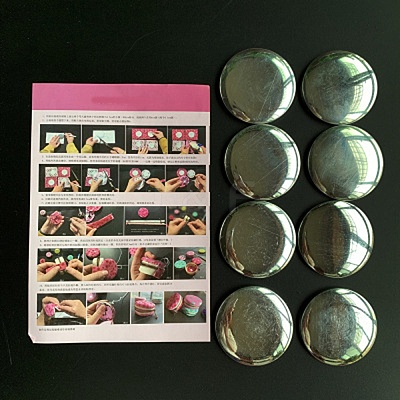 8Pcs Aluminium Macaron Bag Button LS-PW23102802376-1
