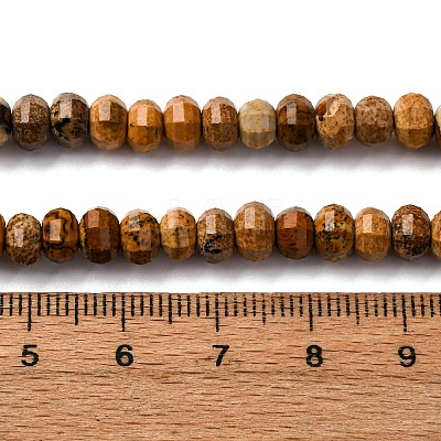 Natural Picture Jasper Beads Strands G-P587-D12-01-1