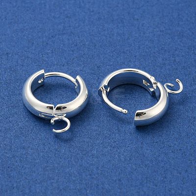 201 Stainless Steel Huggie Hoop Earring Findings STAS-P283-01V-S-1