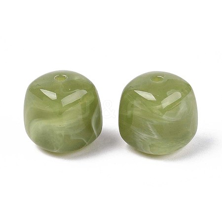 Opaque Acrylic Beads X-OACR-ZX006-33J-1