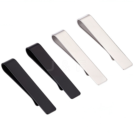 8Pcs 2 Colors Stainless Steel Money Clips TOOL-GF0003-54-1