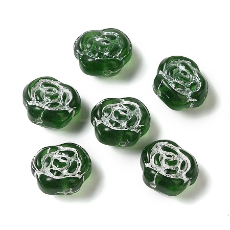 Transparent Lampwork Beads LAMP-P065-01A-15-1