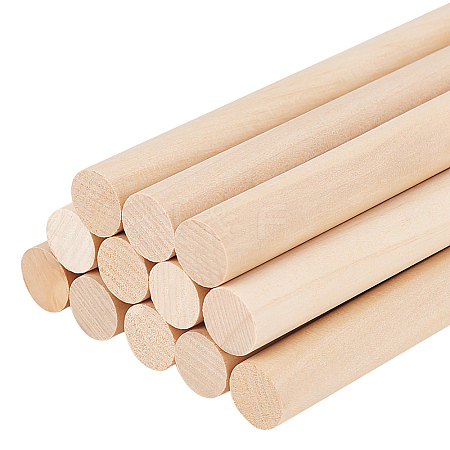 Round Wooden Sticks WOOD-WH0131-17B-1