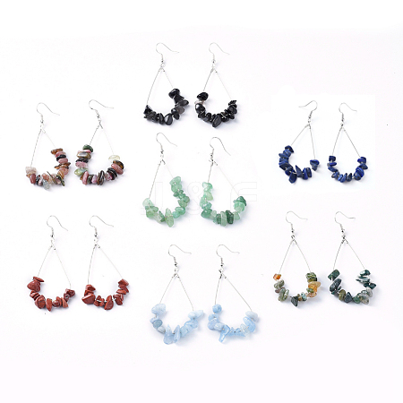 Dangle Earrings EJEW-E255-B-1