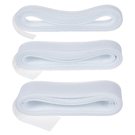 3 Rolls 3 Styles Elastic Polyester Deco Mesh Ribbons DIY-NB0013-55B-1