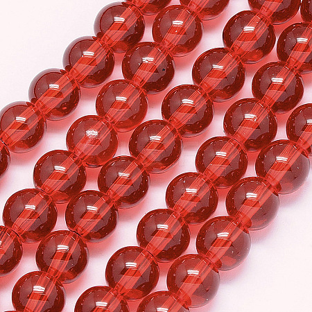 Glass Beads Strands GLAA-G051-8mm-C07-1