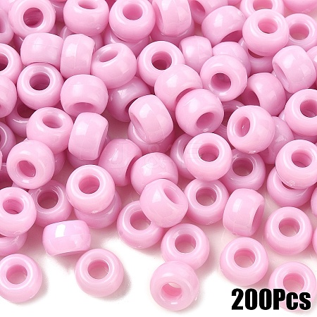 200Pcs Opaque Plastic Beads KY-YW0001-79C-1