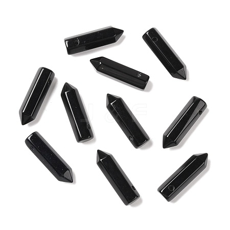 Natural Obsidian Pointed Pendants G-D460-01N-1