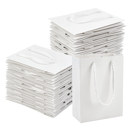 50Pcs Rectangle Cardboard Paper Bags AJEW-NB0007-83-1