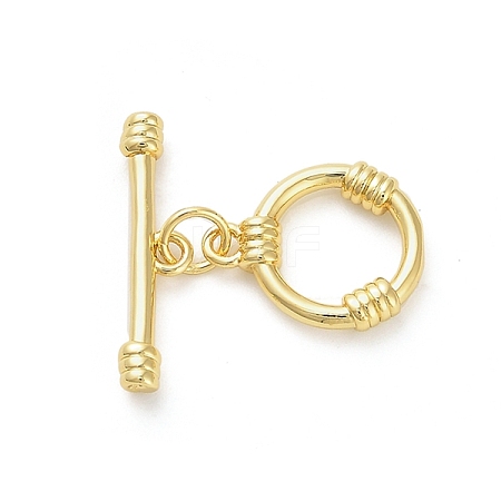 Brass Toggle Clasps KK-M314-05G-1