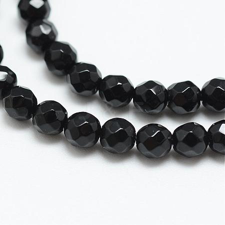 Natural Agate Bead Strands G-R344-3mm-43-1