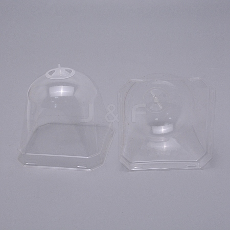 Plastic Plant Nursery Insulation Cover Bells Breathable Covers Frost Guard for Outdoor Succulent Flowers Warming AJEW-WH0120-34A-1