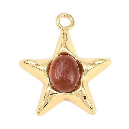Synthetic Goldstone Pendants GG-G001-01G-02-1