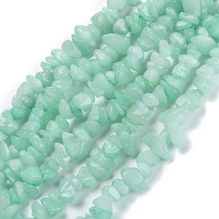 Dyed Natural Amazonite Beads Strands G-G011-08-1