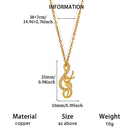 Brass Rhinestone Pendant 304 Stainless Steel Chain Necklaces for Women WG20590-01-1