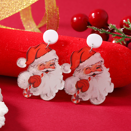 Christmas Acrylic Stud Earrings SK8065-17-1