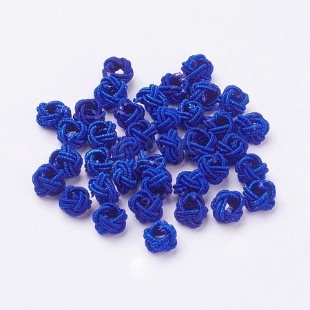 Nylon Cord Woven Beads X-NWIR-F005-14N-1