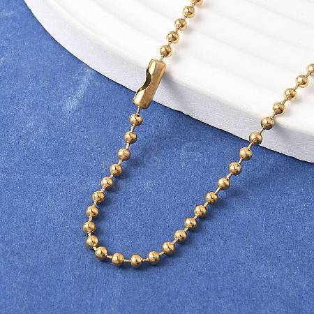 304 Stainless Steel Ball Chain Necklace MAK-R012-02G-1