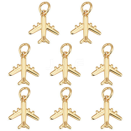 16Pcs Brass Charms ZIRC-BC0001-28G-1