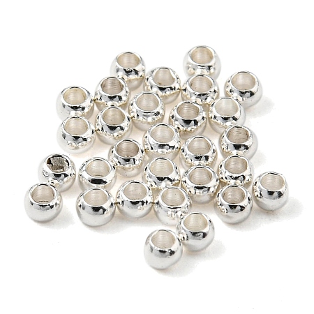 Rack Plating Brass Beads KK-E070-01A-S-1