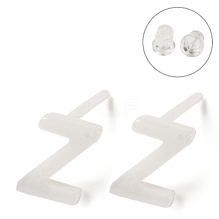 Hypoallergenic Bioceramics Zirconia Ceramic Stud Earrings EJEW-F340-04Z-1