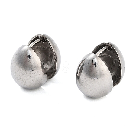 Non-Tarnish 304 Stainless Steel Hoop Earrings EJEW-L291-001P-1