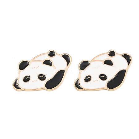 Animal Alloy Enamel Cabochons AL-CBA1A6F-01KCG-B-1