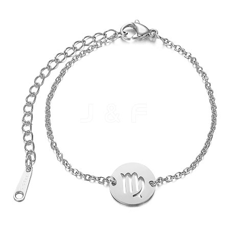 Tarnish Resistant 201 Stainless Steel Link Bracelets LS-STAS-T040-JN009-6-1
