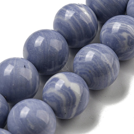Synthetic Blue Lace Agate Beads Strands G-B071-F02-04-1