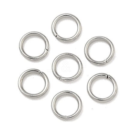 Tarnish Resistant 304 Stainless Steel Open Jump Rings STAS-M008-04B-1