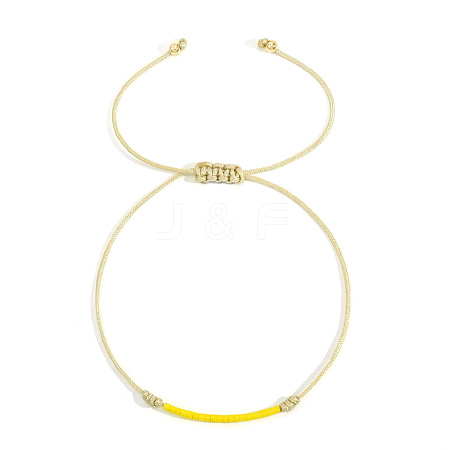 Handmade Glass Seed Beads Braided Bead Bracelets LE4581-6-1