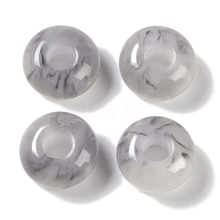 Two Tone Resin European Beads RESI-F055-09G-1