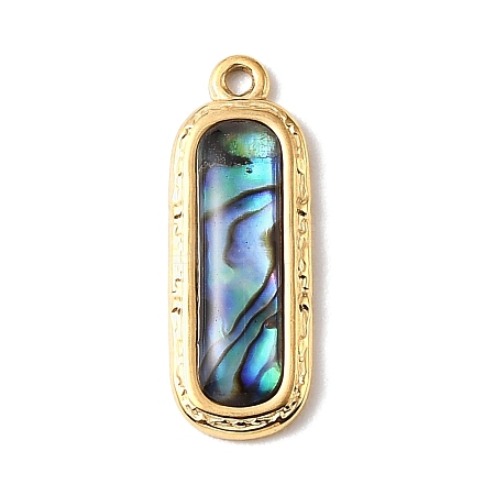 Paua Shell Pendants SSHEL-B145-01C-G-1