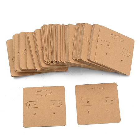 Blank Kraft Paper Earring Display Cards CDIS-TAC0010-02-1