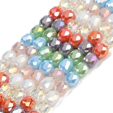 Electroplate Glass Beads Strands EGLA-G039-03A-02-1