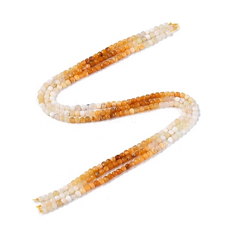 Gradient Color Natural Topaz Jade Beads Strands G-N342-136-1