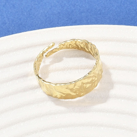 304 Stainless Steel Cuff Rings RJEW-D332-02G-1