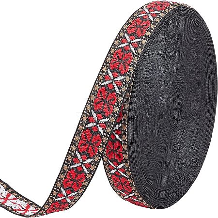 Ethnic Style Polyester Ribbons OCOR-WH0074-31-1