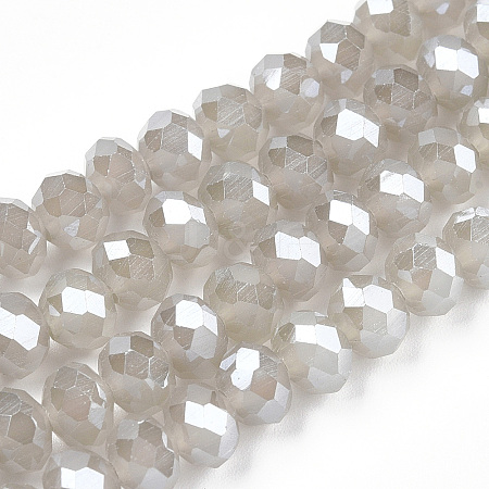 Electroplate Glass Beads Strands EGLA-A034-J4mm-A15-1