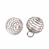 304 Stainless Steel Wire Pendants X-STAS-ZX013-22-14mm-P-2