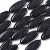 Synthetic Blue Goldstone Beads Strands G-B078-E14-01A-2