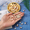 50Pcs 5 Styles Resin Imitation Pearl Pendants RESI-CD0001-16-5