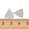 Brass Etched Metal Embellishments Charms KKC-D001-26P-3