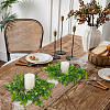 2Pcs Cloth Artificial Leaf Candle Rings Wreath AJEW-SP0004-47B-5