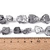 Electroplate Raw Rough Natural Amethyst Beads Strands G-Q610-06E-5